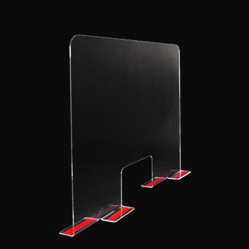 Barriera In Plexiglass Trasparente 100x70cm - Protezione Per Negozi E Attivit&agrave; Commerciali