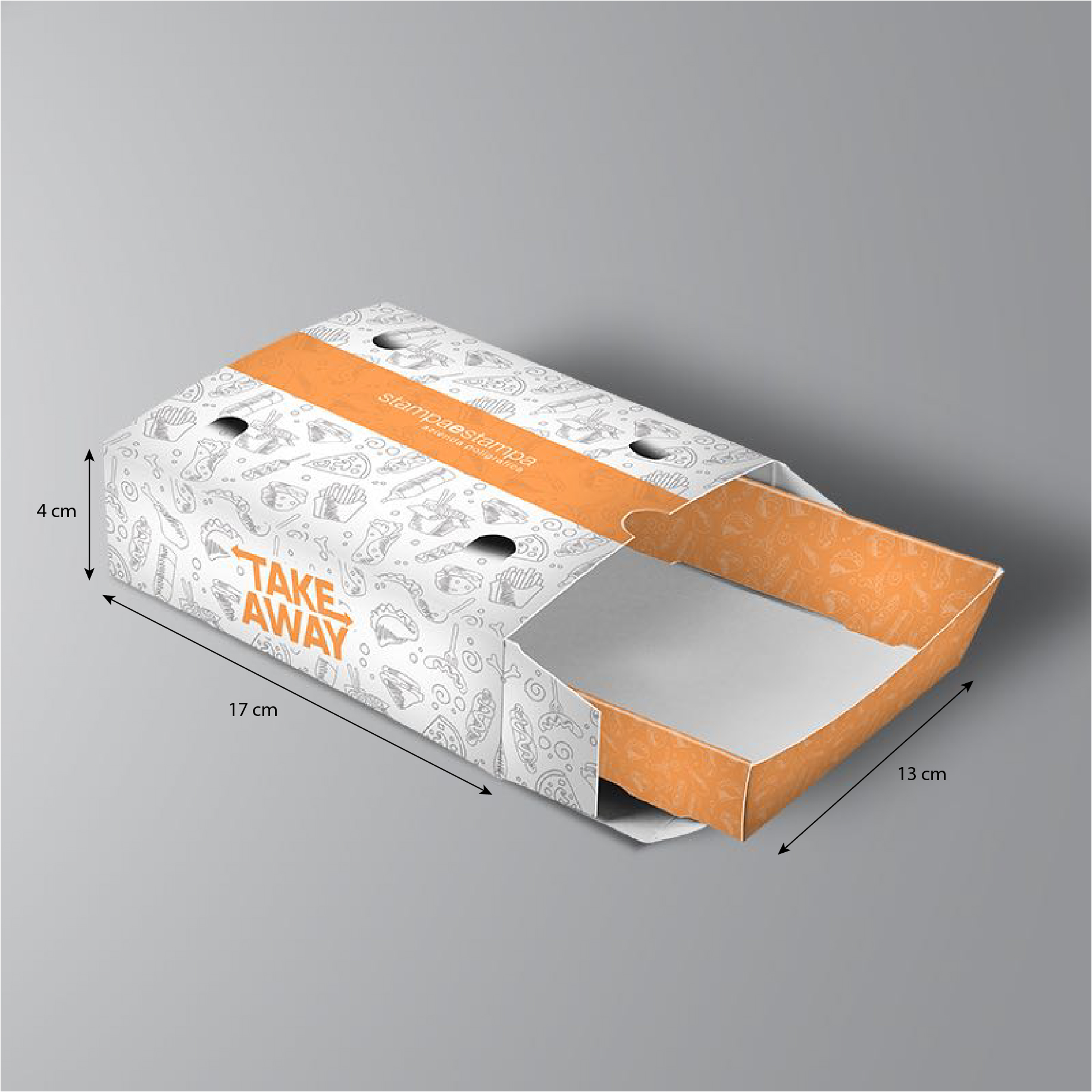 LIFE PLANET Porta Hamburger In Cartoncino, Contenitore Per Alimenti Per Asporto, Boxburger In Cartoncino (160X160X70 - 5